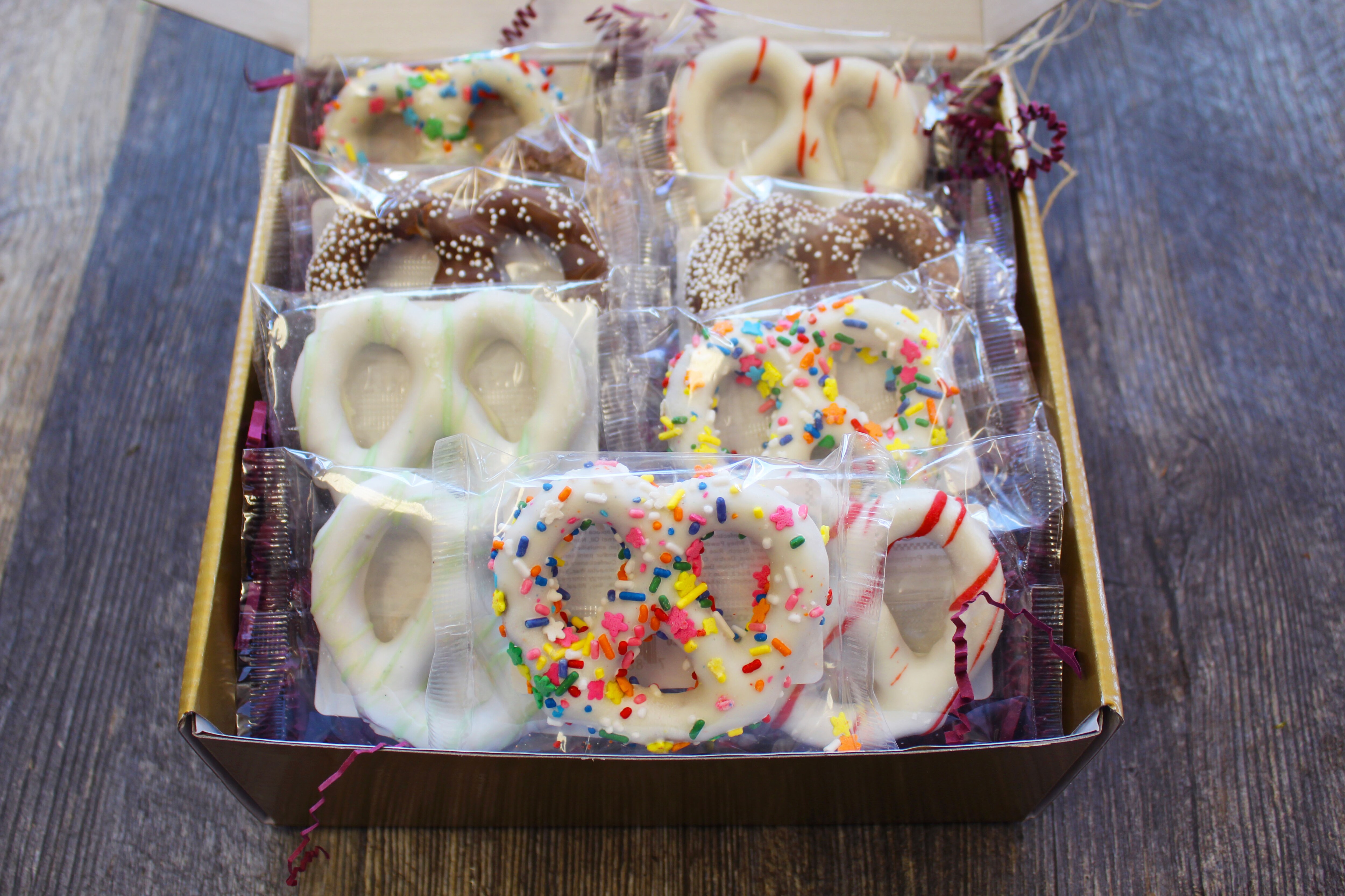 Assorted Dipped Pretzels